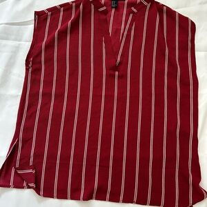 Women's Red Striped Shirt